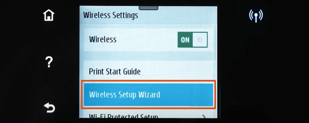 Wireless - Wi-Fi Setup Wireless - Wi-Fi Setup